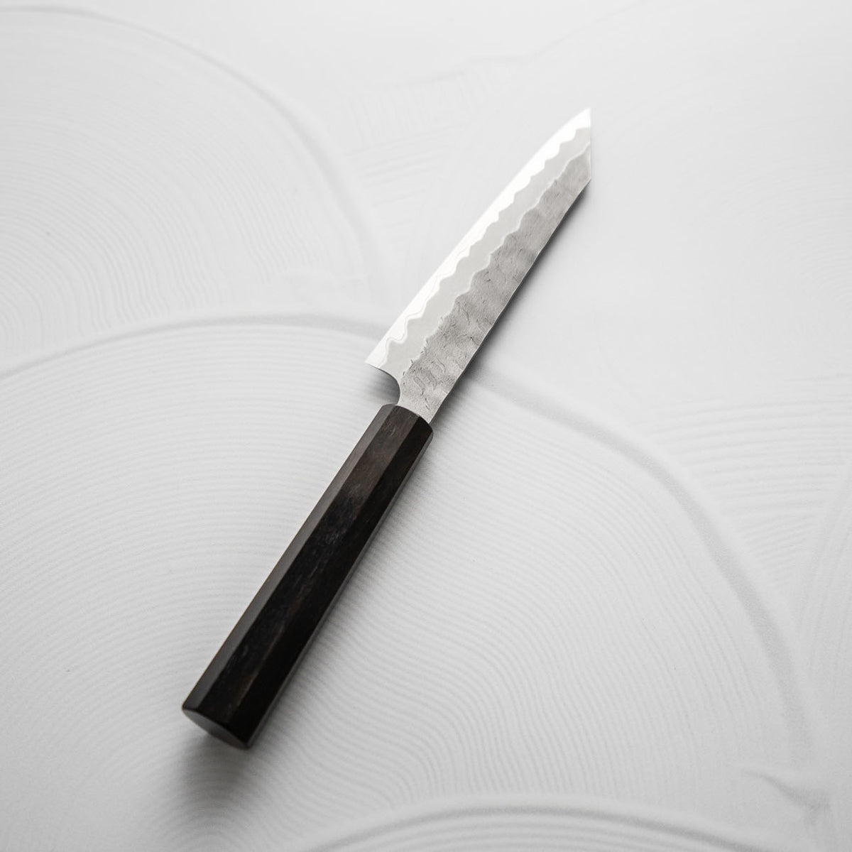 Nigara Hamono Blue Super Tsuchime Kiritsuke Petty 150mm - Ebony