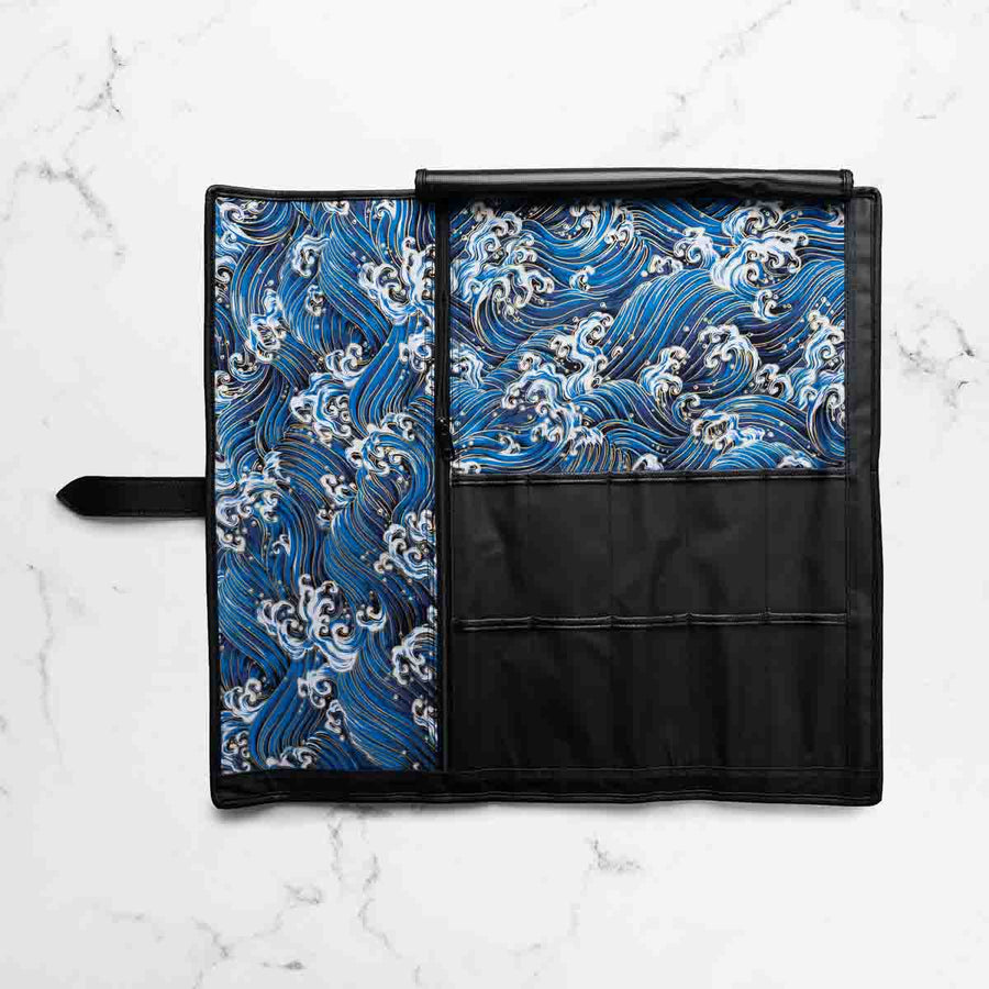 Porter 5 Pocket Polymer Knife Roll - Blue Liner