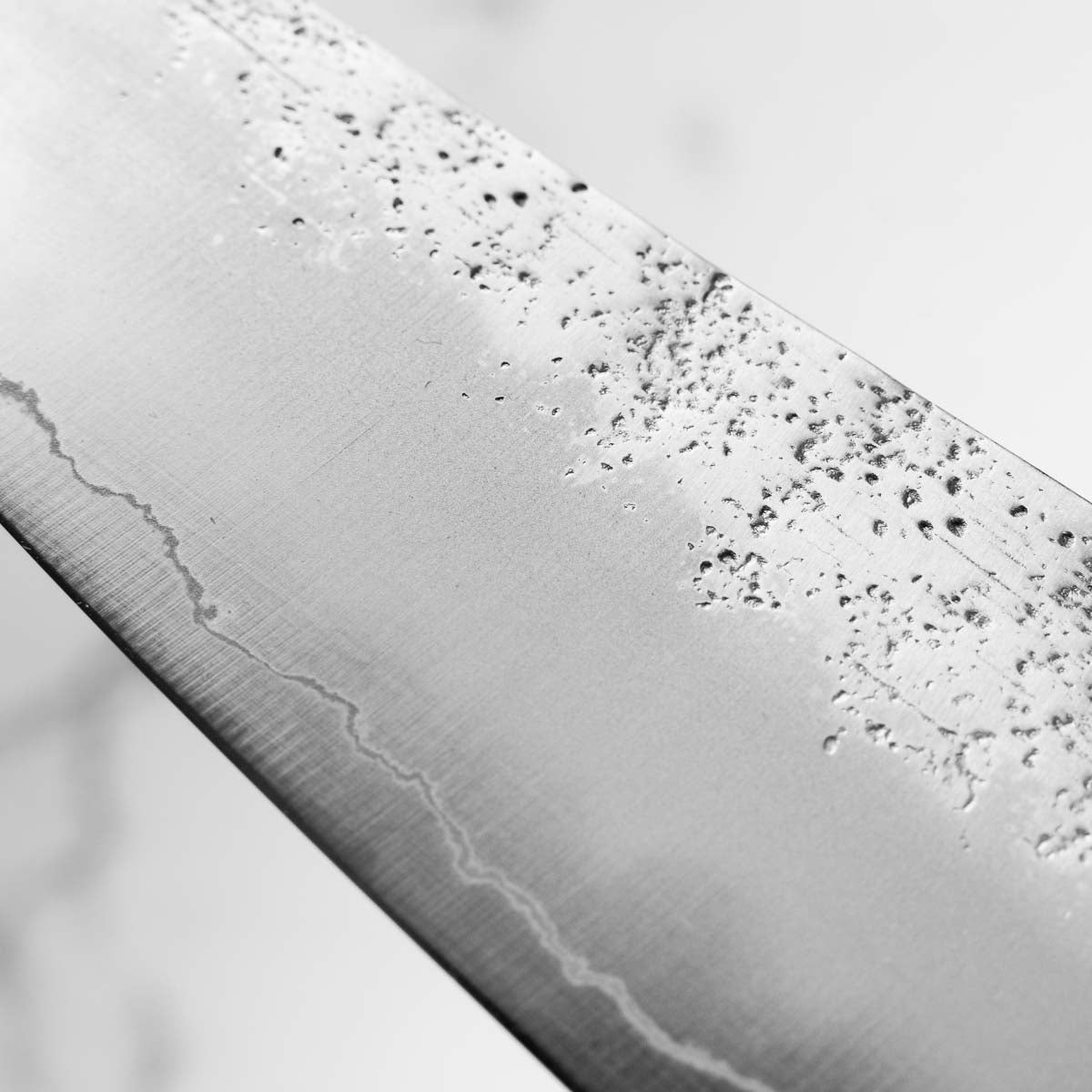 Hajimaru Ginsan Nashiji Ko Santoku 150mm - Mono Bubinga