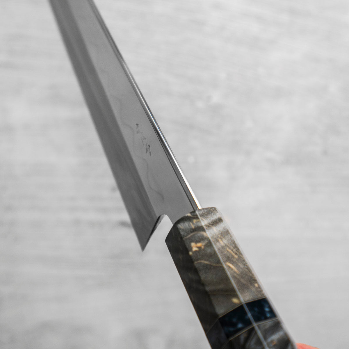 Hatsukokoro x Nakagawa White 3 Honyaki Mirror Finished Gyuto 210mm - Dark Maple