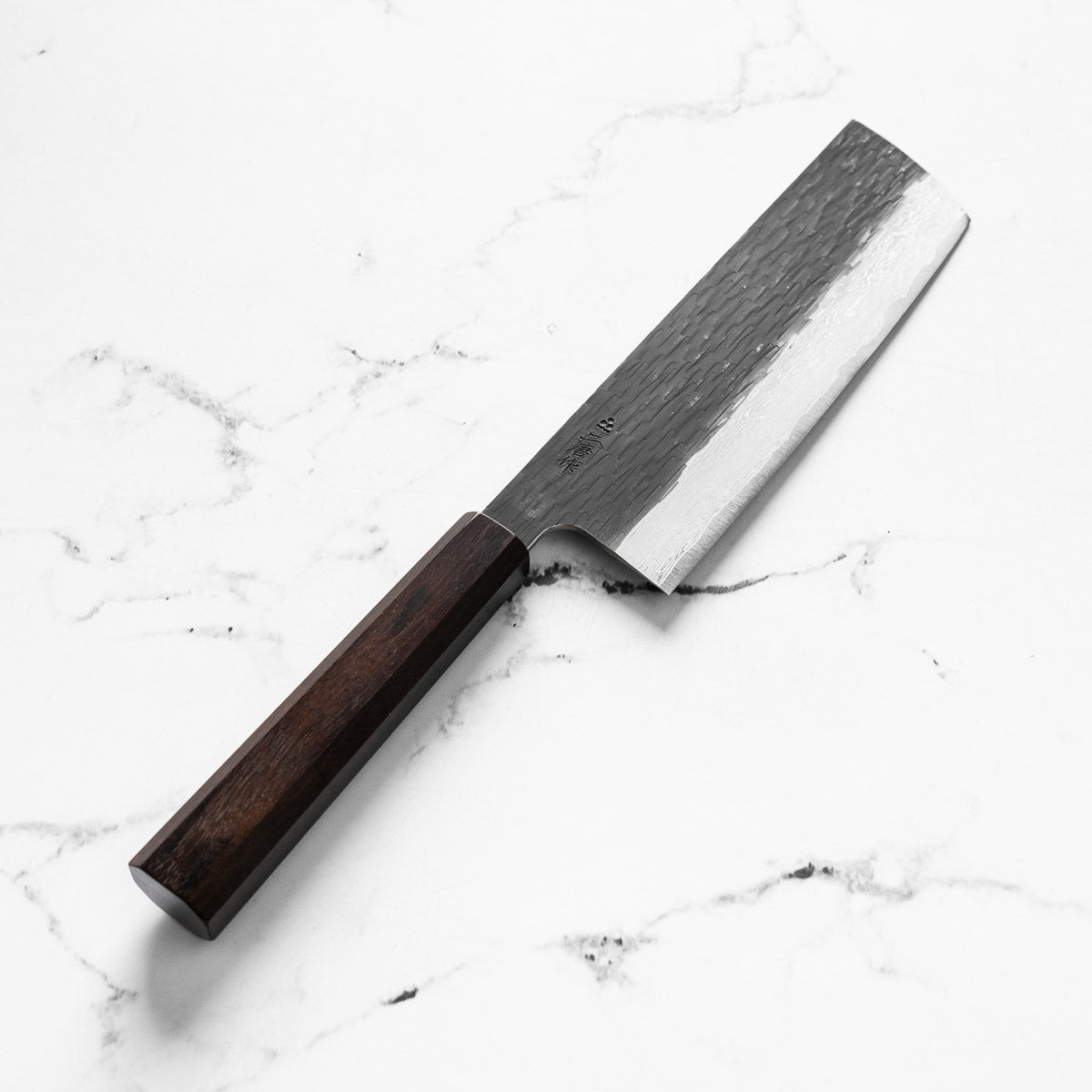 Nigara Hamono VGXEOS Kurouchi Damascus Nakiri 165mm