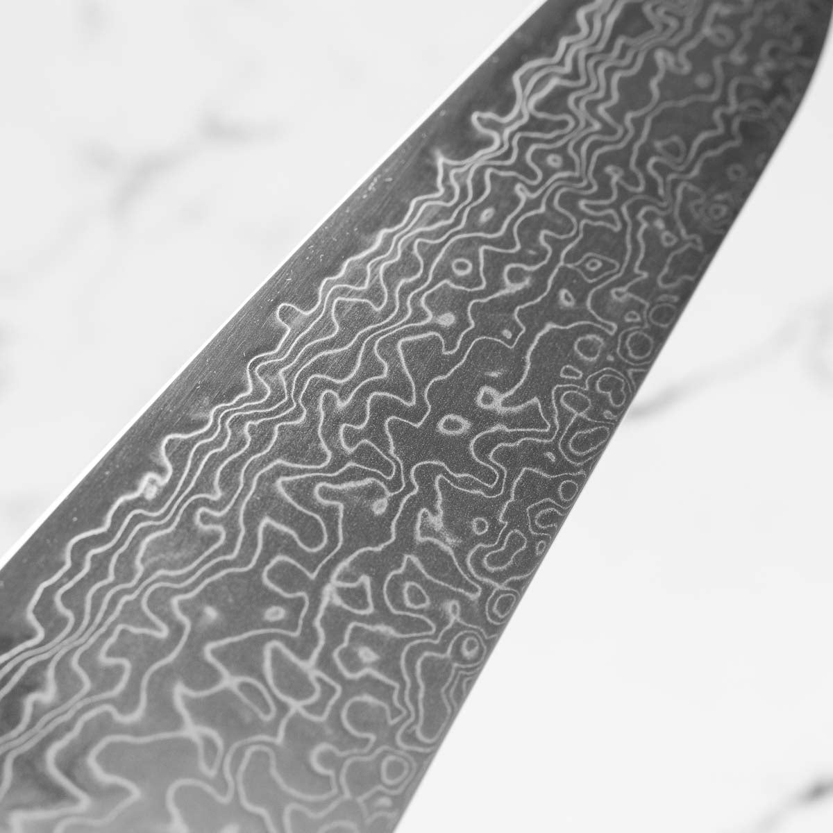 Hatsukokoro Ryuhyo Migaki SG2 Damascus Gyuto 210mm - Ebony
