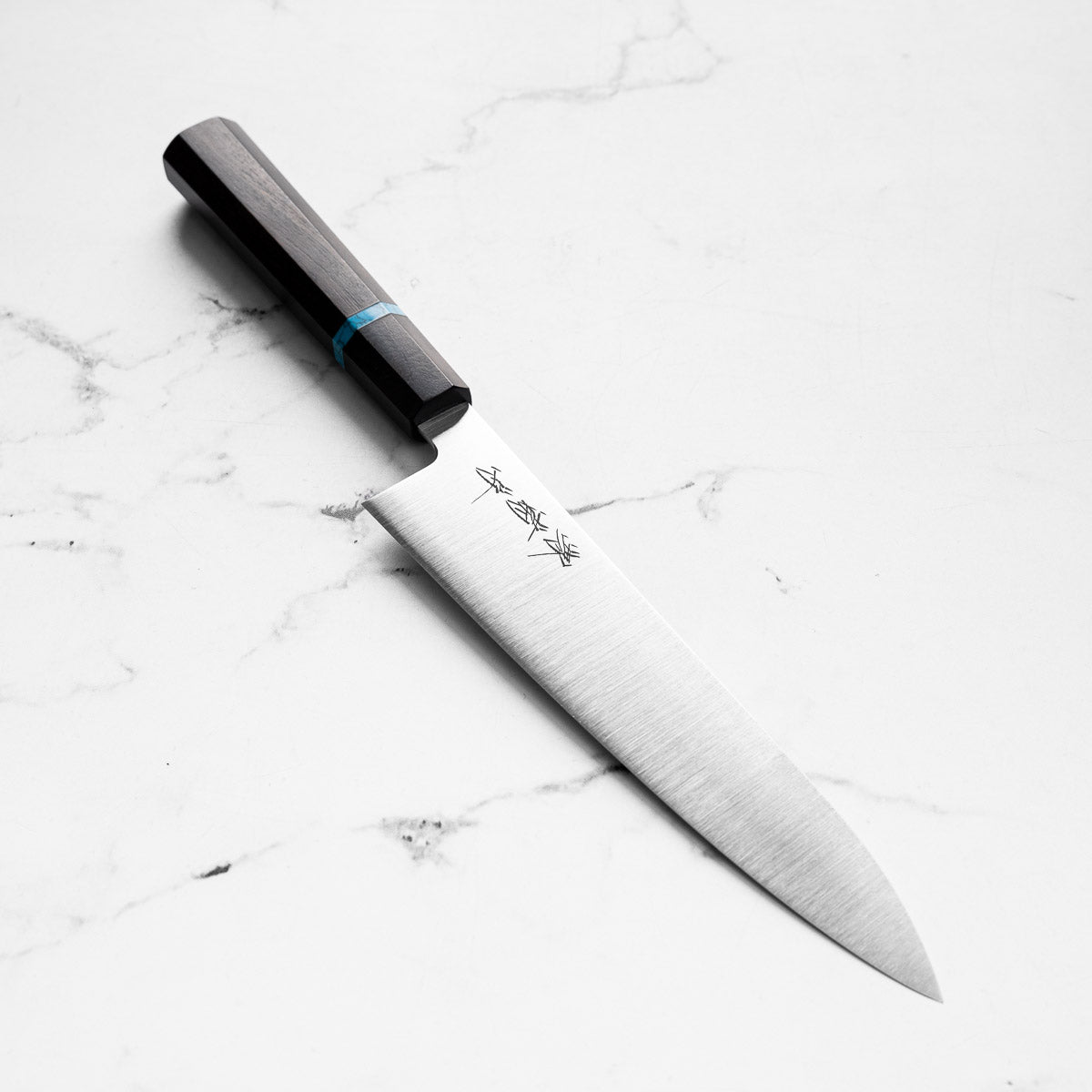 Sakai Kikumori White 2 Gyuto 210mm - Ebony Turquoise – Chefs Edge