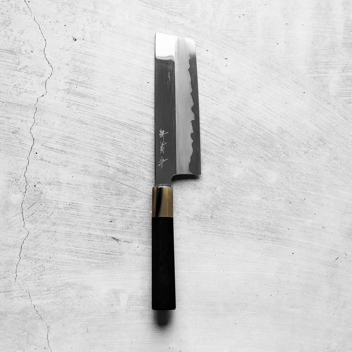Nakagawa x Sakai Kikumori White 1 SS Clad Nakiri 180mm
