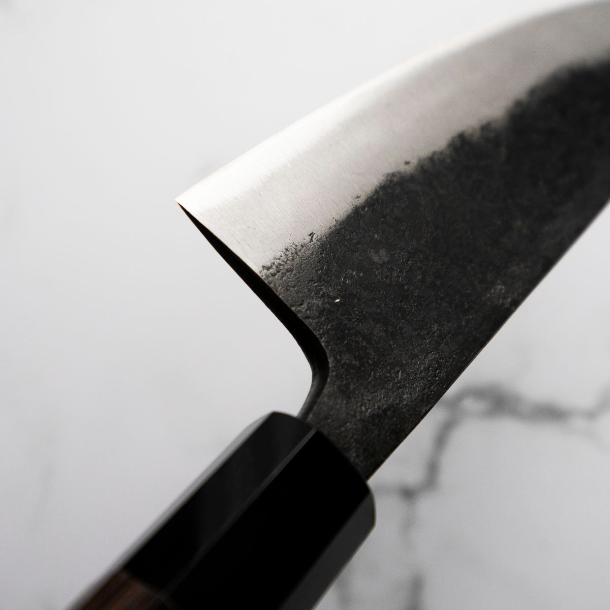 Hatsukokoro Kurokaze Blue 2 Kurouchi Double Bevel Kiritsuke Deba 150mm