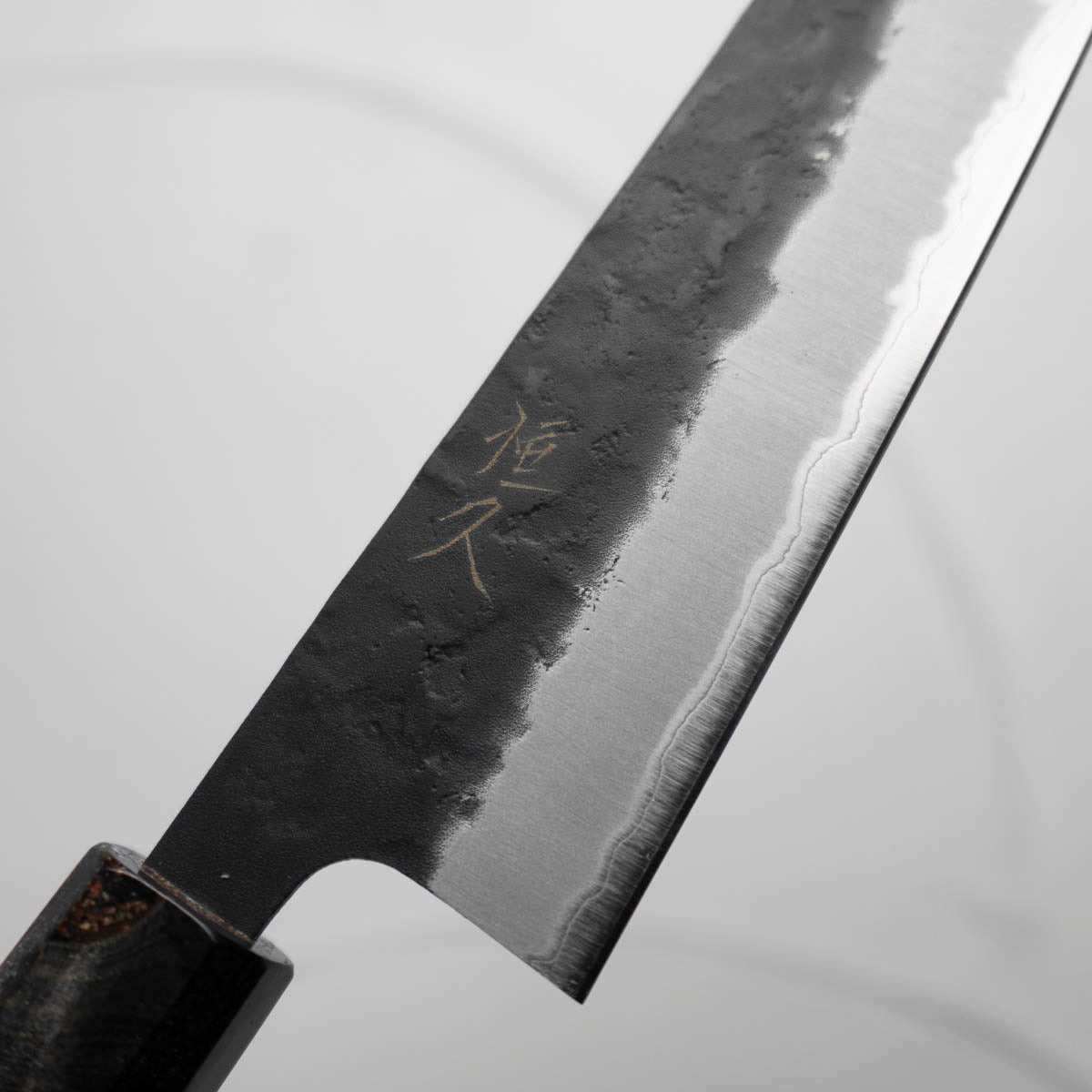 Tsunehisa Kurouchi Blue Super Nashiji Gyuto 180mm - Maple