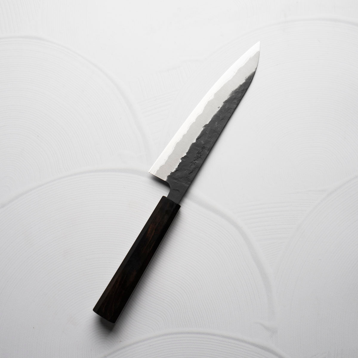 Tsunehisa Kurouchi Blue Super Nashiji Gyuto 180mm - Ebony