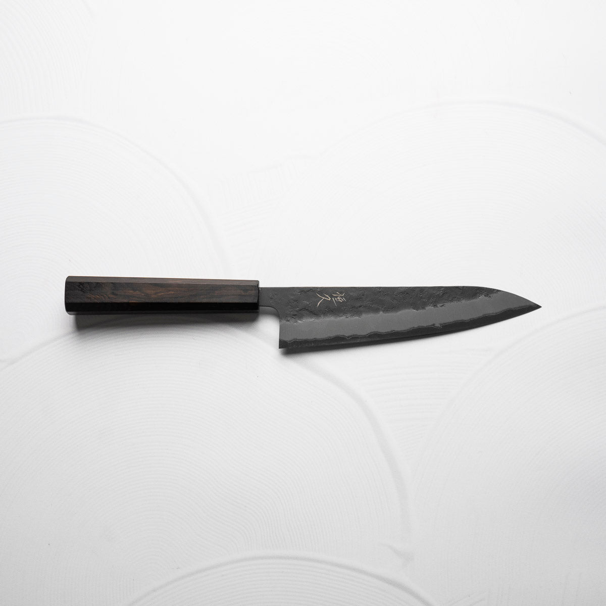 Tsunehisa Kurouchi Blue Super Nashiji Gyuto 180mm - Ebony