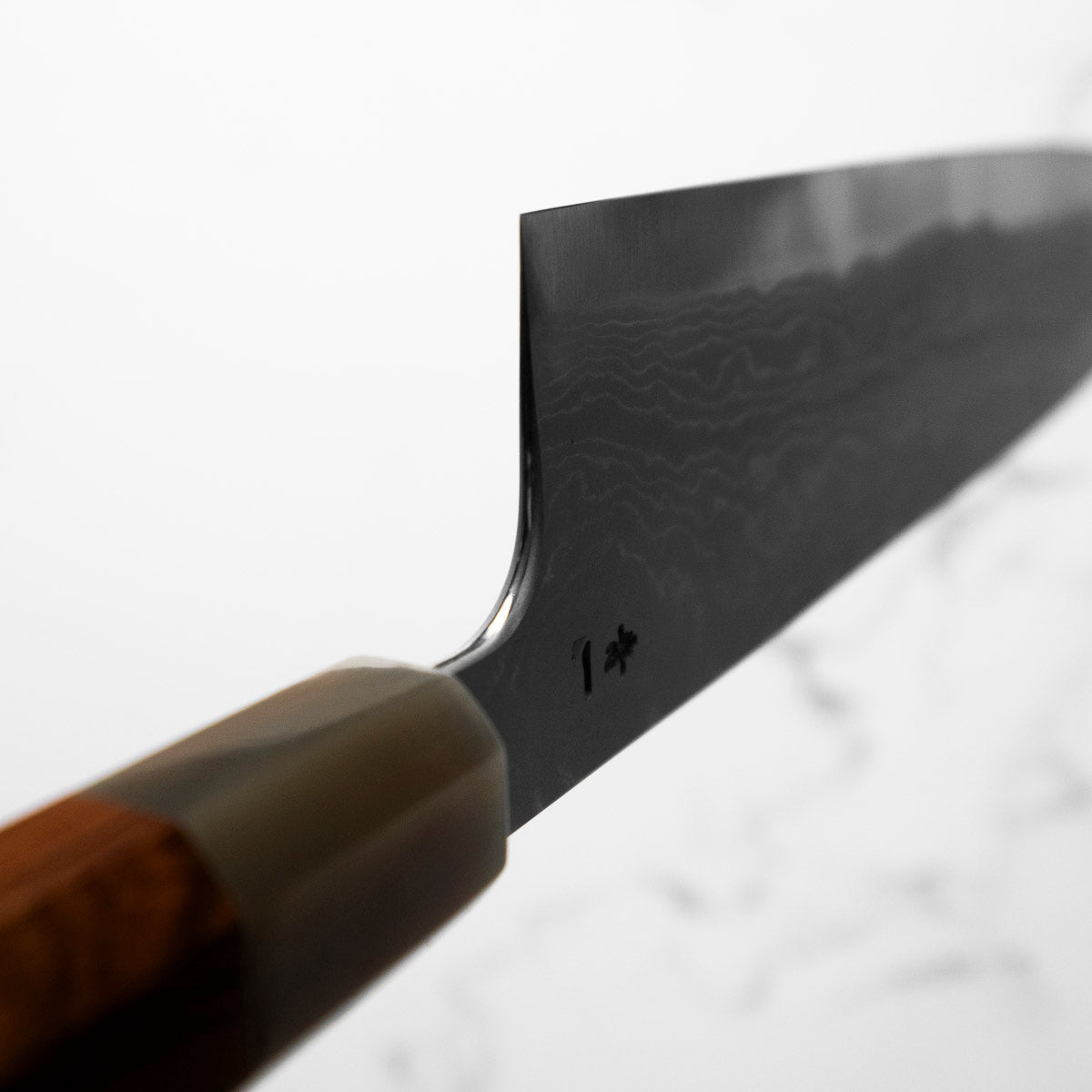 Hatsukokoro Blue 1 Damascus Gyuto 240mm - view 8