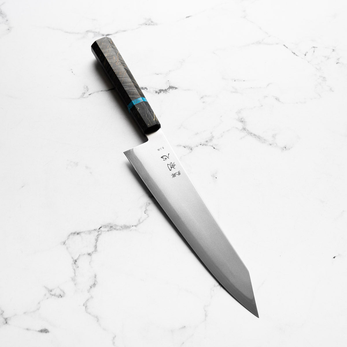 Hatsukokoro Kaijin Blue 2 Stainless Clad Kiritsuke Gyuto 210mm - Maple Turquoise