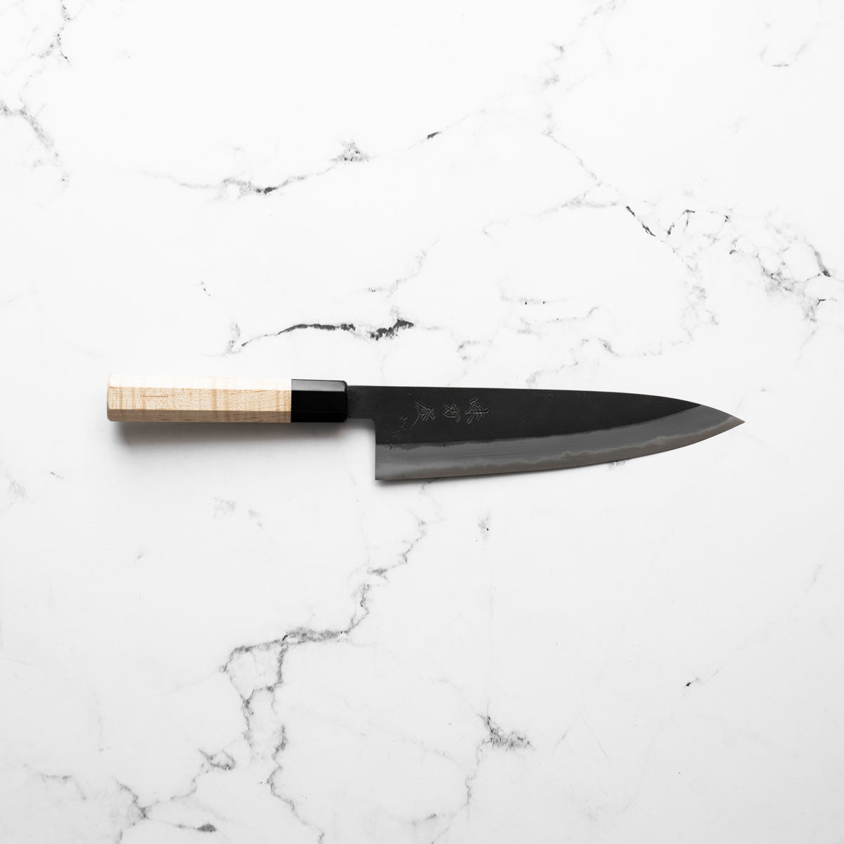 Mutsumi Hinoura Ajikataya White 2 Gyuto 210mm - Lauraceae & Black Horn