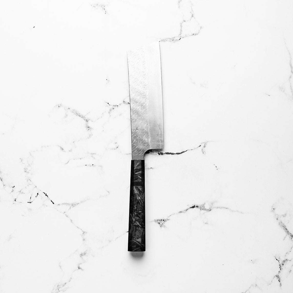Nigara Hamono SG STRIX Kiritsuke Nakiri 165mm - Dark Carbon Fibre