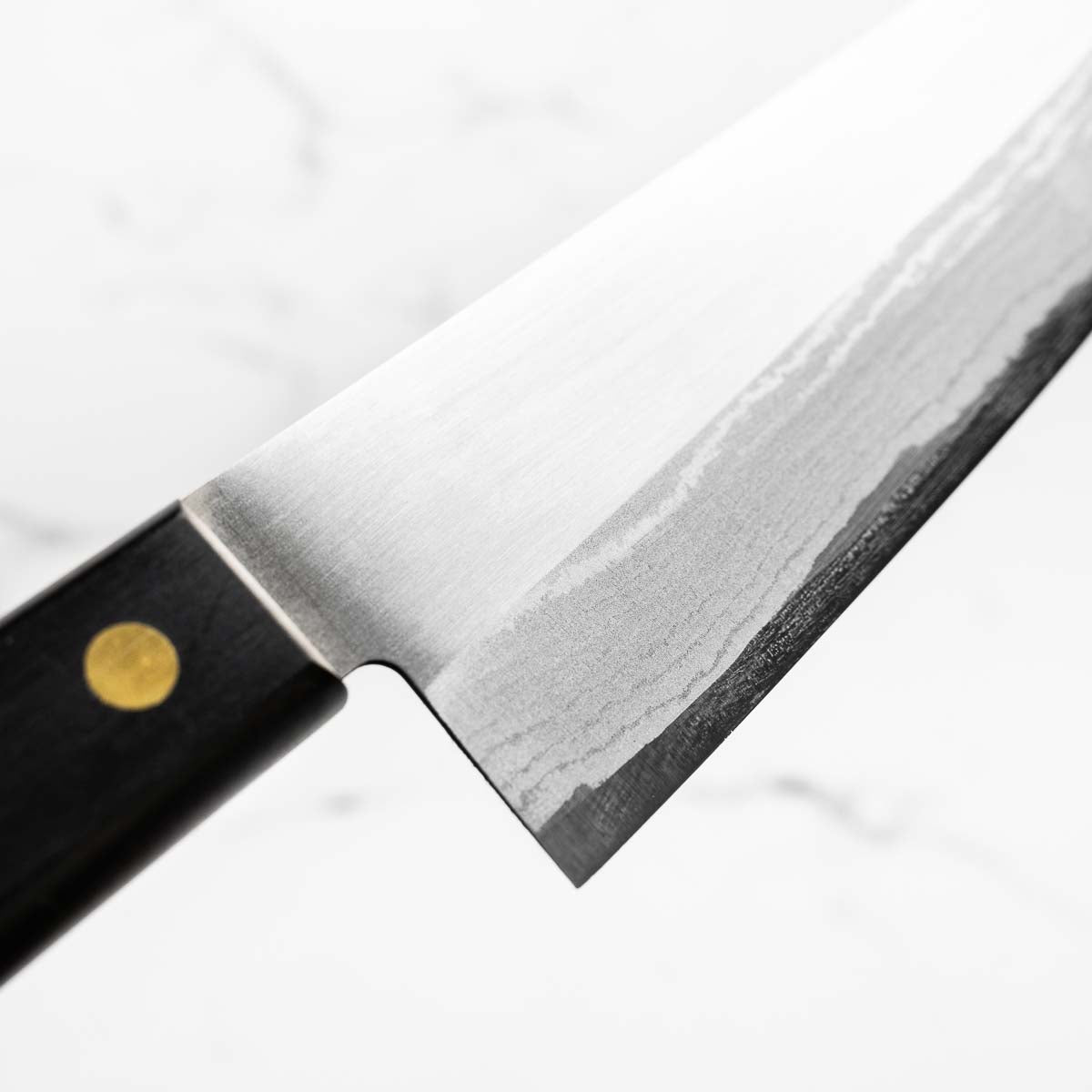 Shibamasa VG5 Damascus Santoku - Black Handle
