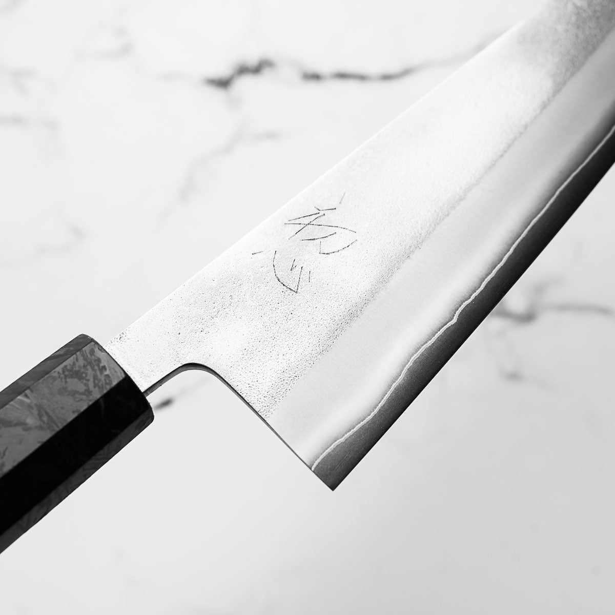 Yoshikane (Hatsukokoro) SKD Nashiji Bunka 165mm - Dark Carbon Fibre - view 5