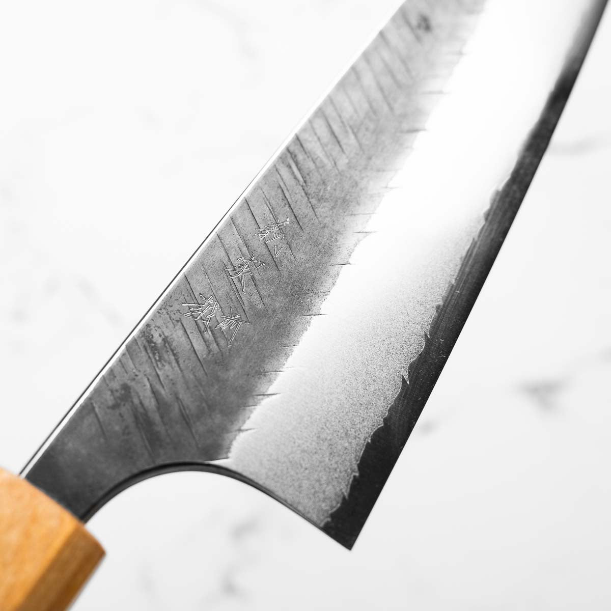 Yoshimi Kato Blue Super Kurouchi V-Tsuchime Kiritsuke 210mm