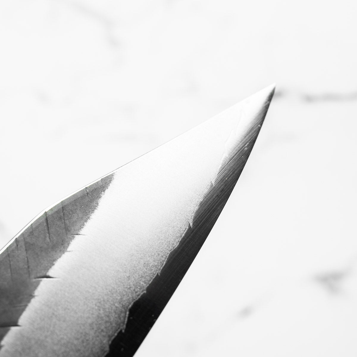 Yoshimi Kato Blue Super Kurouchi V-Tsuchime Kiritsuke 210mm