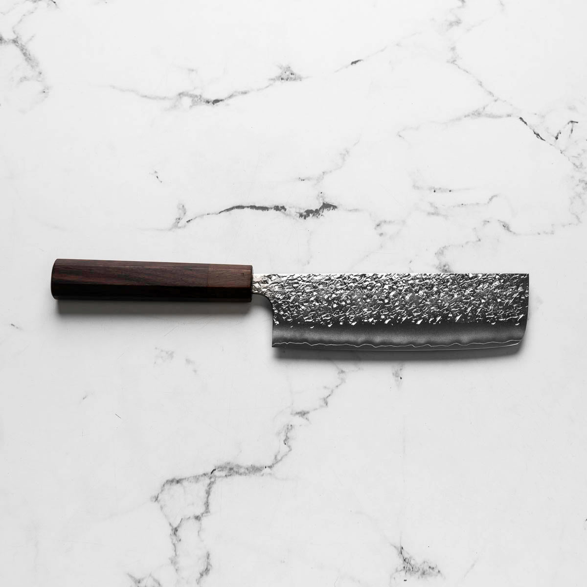 Yu Kurosaki Shizuku SG2 Nakiri 165mm - Honduran Rosewood - handle detail