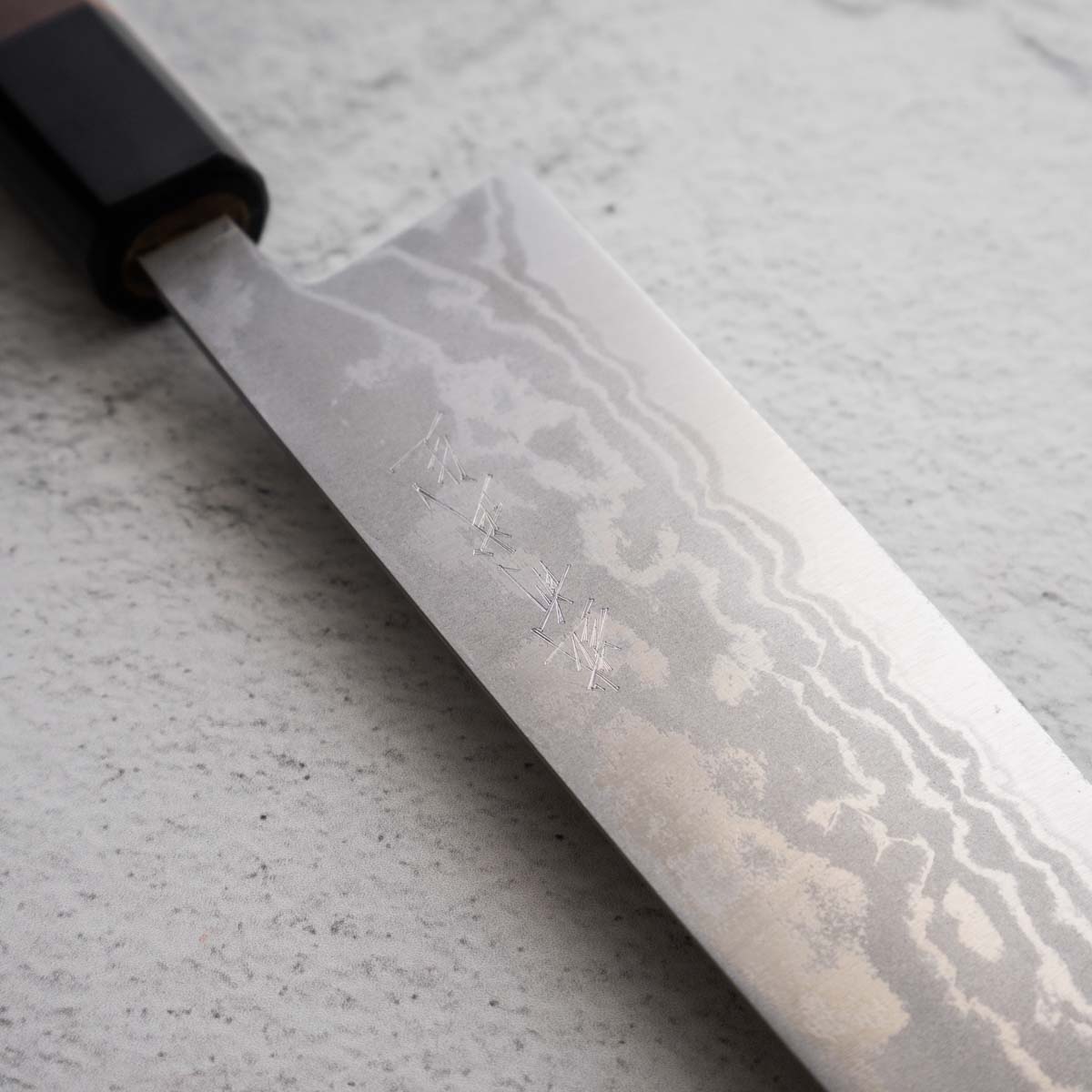 Shiro Kamo White 2 Damascus Bunka 165mm