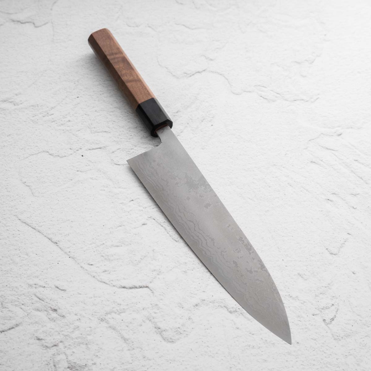 Shiro Kamo White 2 Damascus Gyuto 210mm – Chefs Edge - Handmade