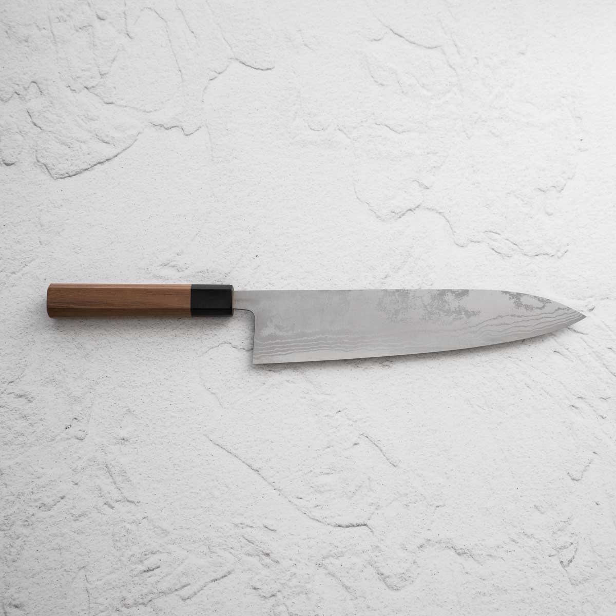 Shiro Kamo White 2 Damascus Gyuto 240mm