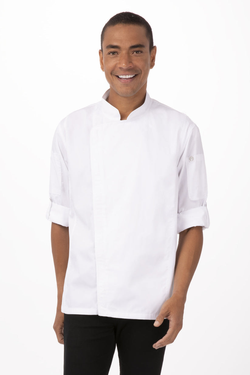 Unisex Hartford Chef Jacket - White
