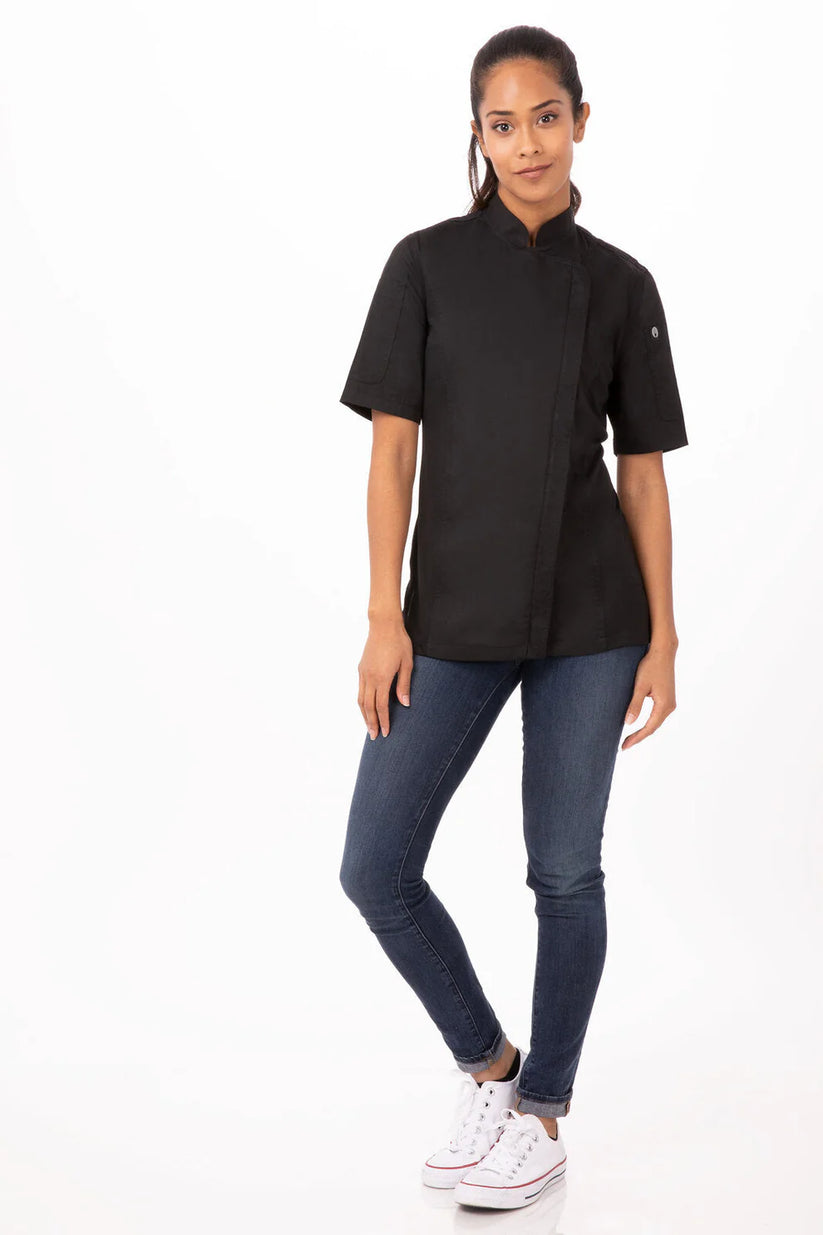 Women's Springfield Chef Jacket - Black