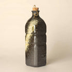 Ceramic Water Bottle | Black Iga Style with Cork Stopper