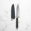 Touroku Sakai Kagayaki VG10 Damascus Tsuchime Santoku 170mm