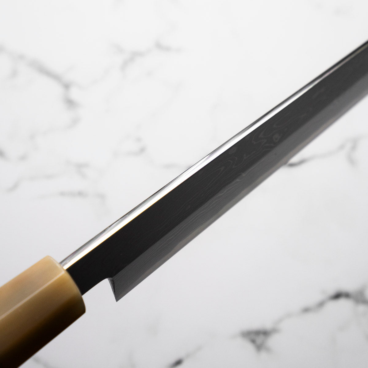 Yamawaki Hamono Nakagawa Satoshi Blue 1 Damascus Kiritsuke Yanagiba 360mm