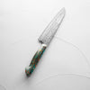 Nigara Hamono SG2 Raindrop Damascus Gyuto 240mm - Turquoise