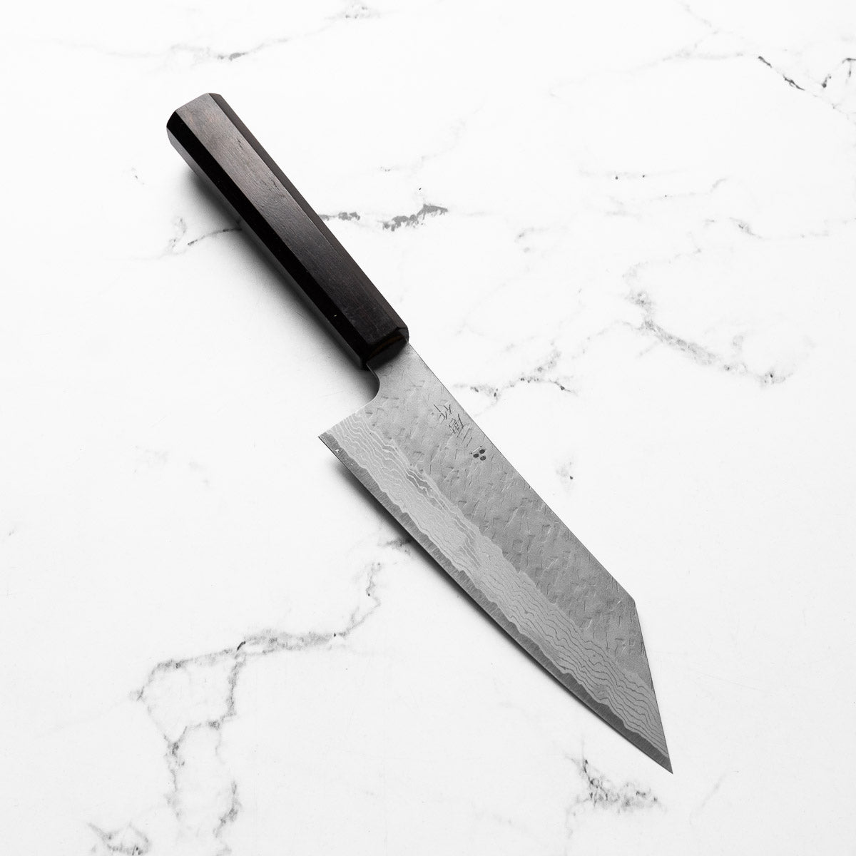 Nigara Hamono VG10 Tsuchime Damascus Bunka 165mm - Ebony – Chefs
