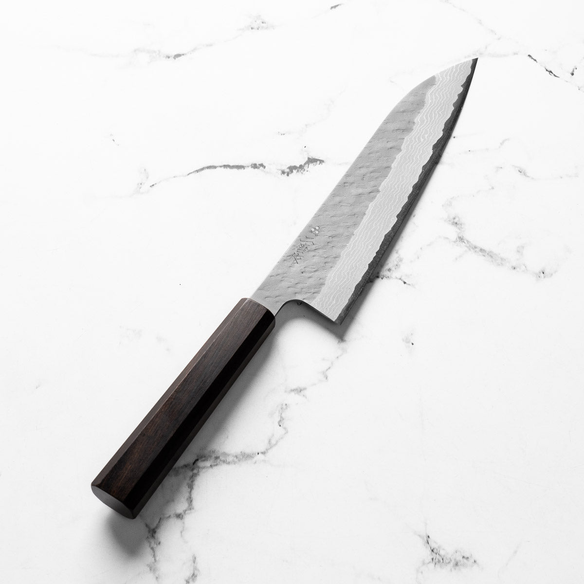 Nigara Hamono VG10 Tsuchime Damascus Gyuto 210mm - Ebony