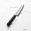 Nigara Hamono VG10 Tsuchime Damascus Petty 150mm - Ebony