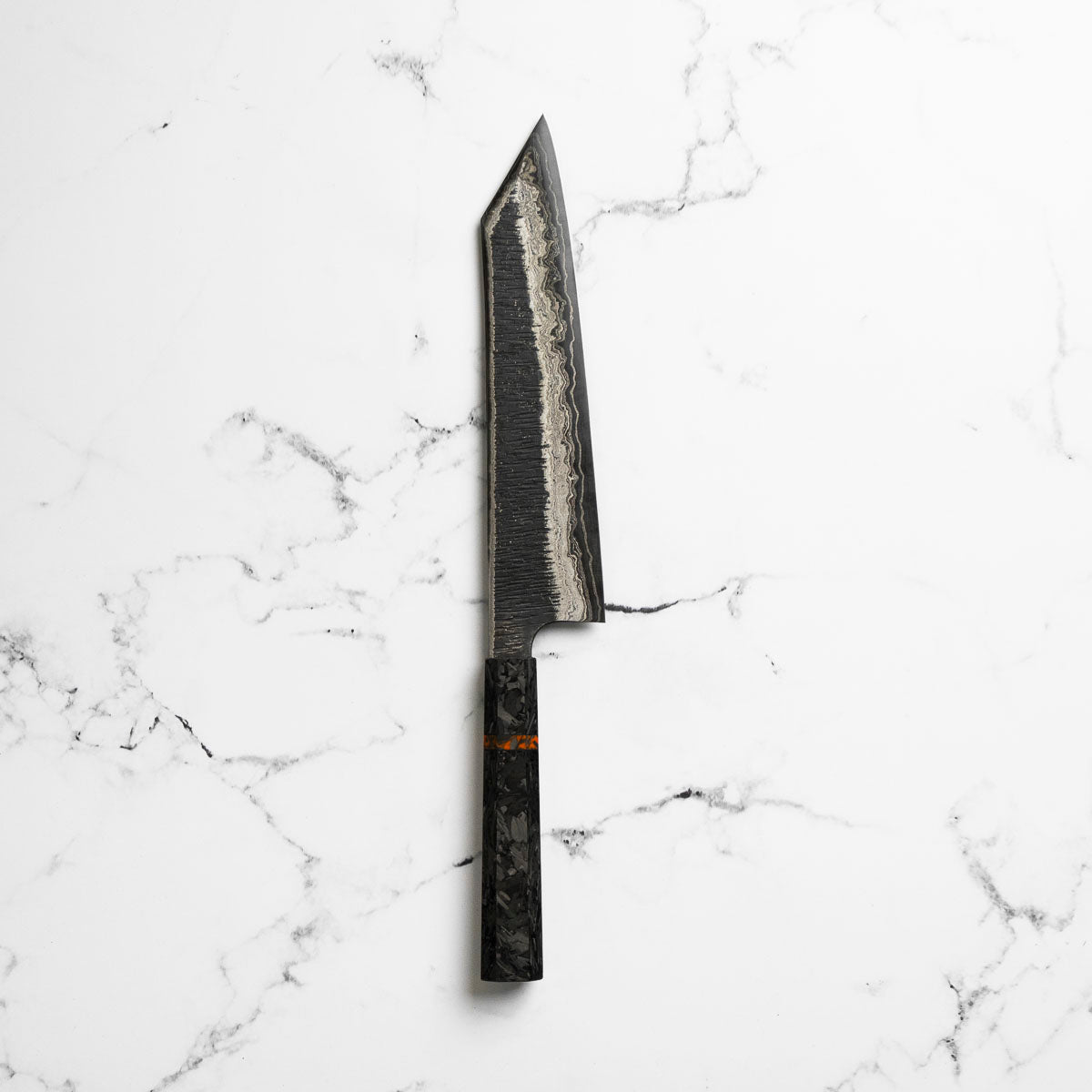 Hatsukokoro Itadaki Blue 2 + White 2 Coreless Kurouchi Tsuchime Kiritsuke Gyuto 240mm
