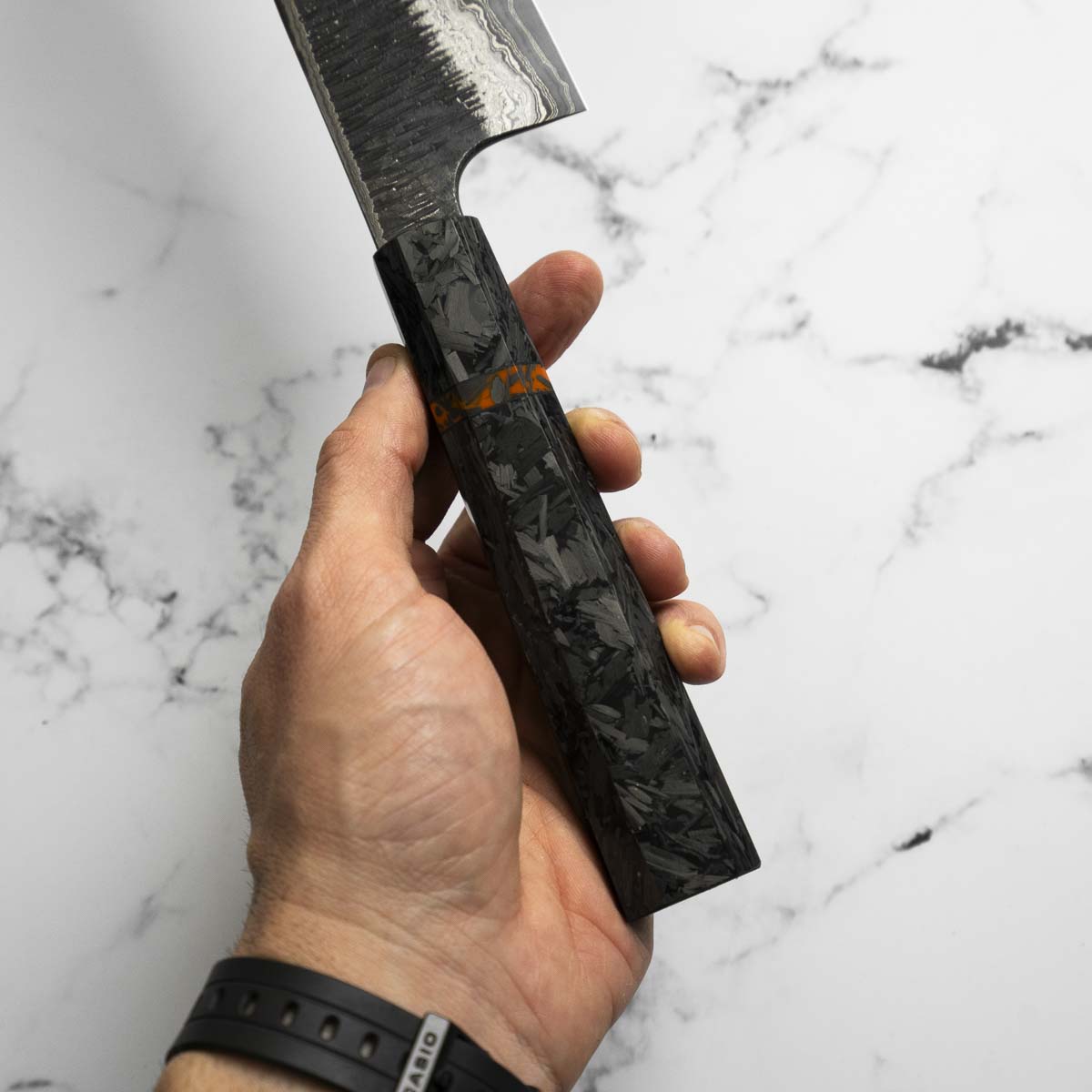Hatsukokoro Itadaki Blue 2 + White 2 Coreless Kurouchi Tsuchime Kiritsuke Gyuto 240mm
