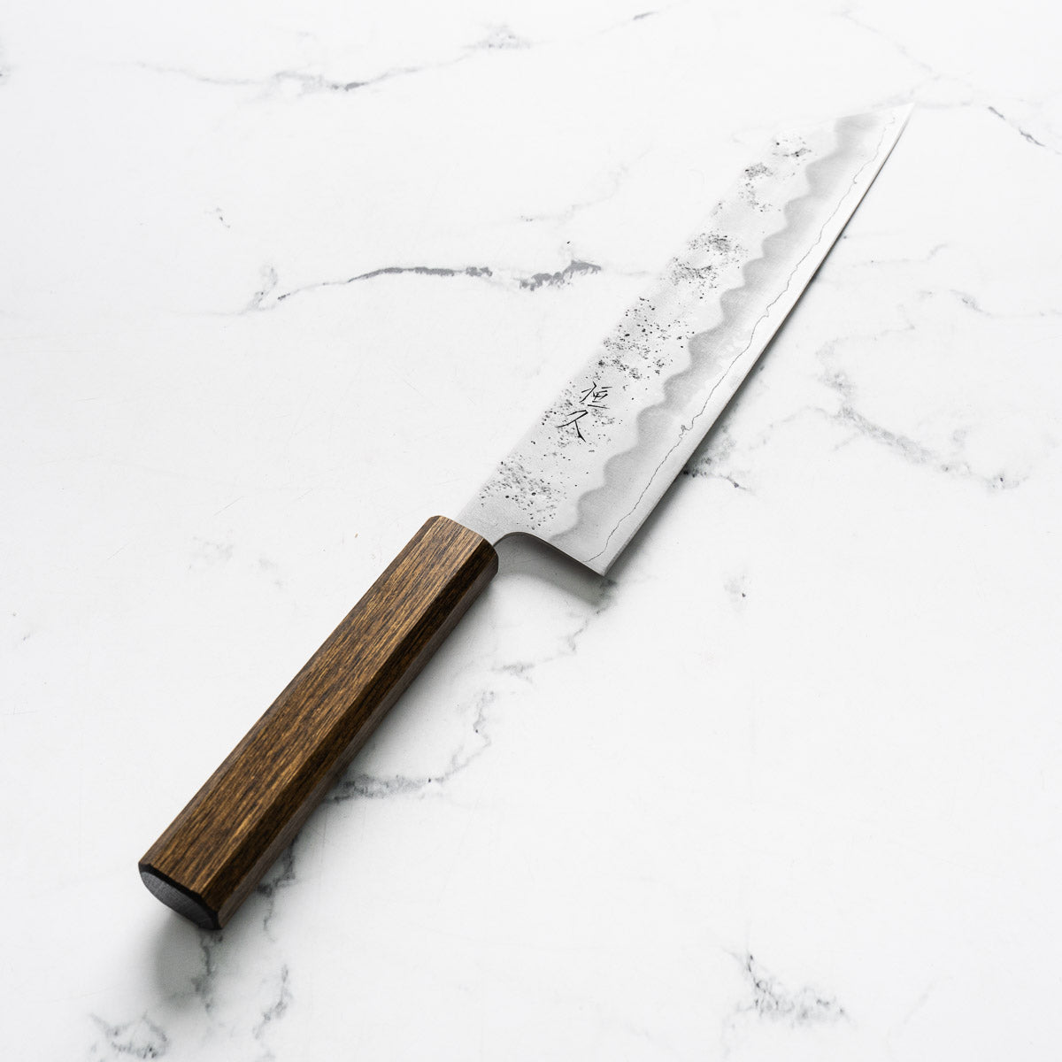 Tsunehisa Ginsan Nashiji Kiritsuke 210mm - Dark Oak