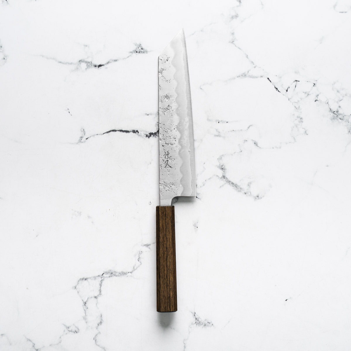 Tsunehisa Ginsan Nashiji Kiritsuke 210mm - Dark Oak