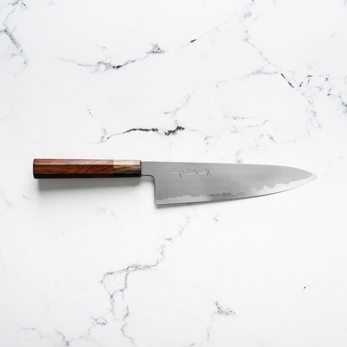 Y.Tanaka x Sakai Kikumori Blue 2 Gyuto 255mm - Siamese Rosewood and Blonde