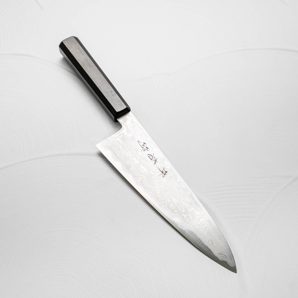 Nakagawa Blue 1 Tall Damascus Gyuto 210mm - Ebony – Chefs Edge