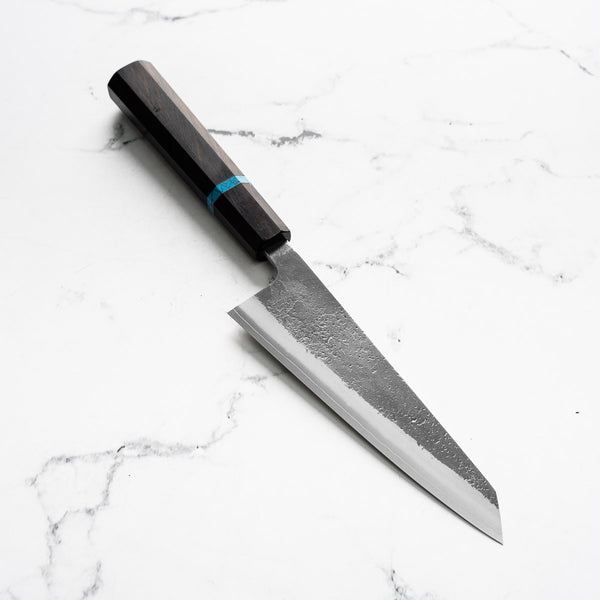 Yoshikane Hamono SKD Nashiji Honesuki 150mm - Ebony Turquoise