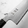 Hatsukokoro Blue 1 Damascus Gyuto 240mm - Turquoise - handle detail