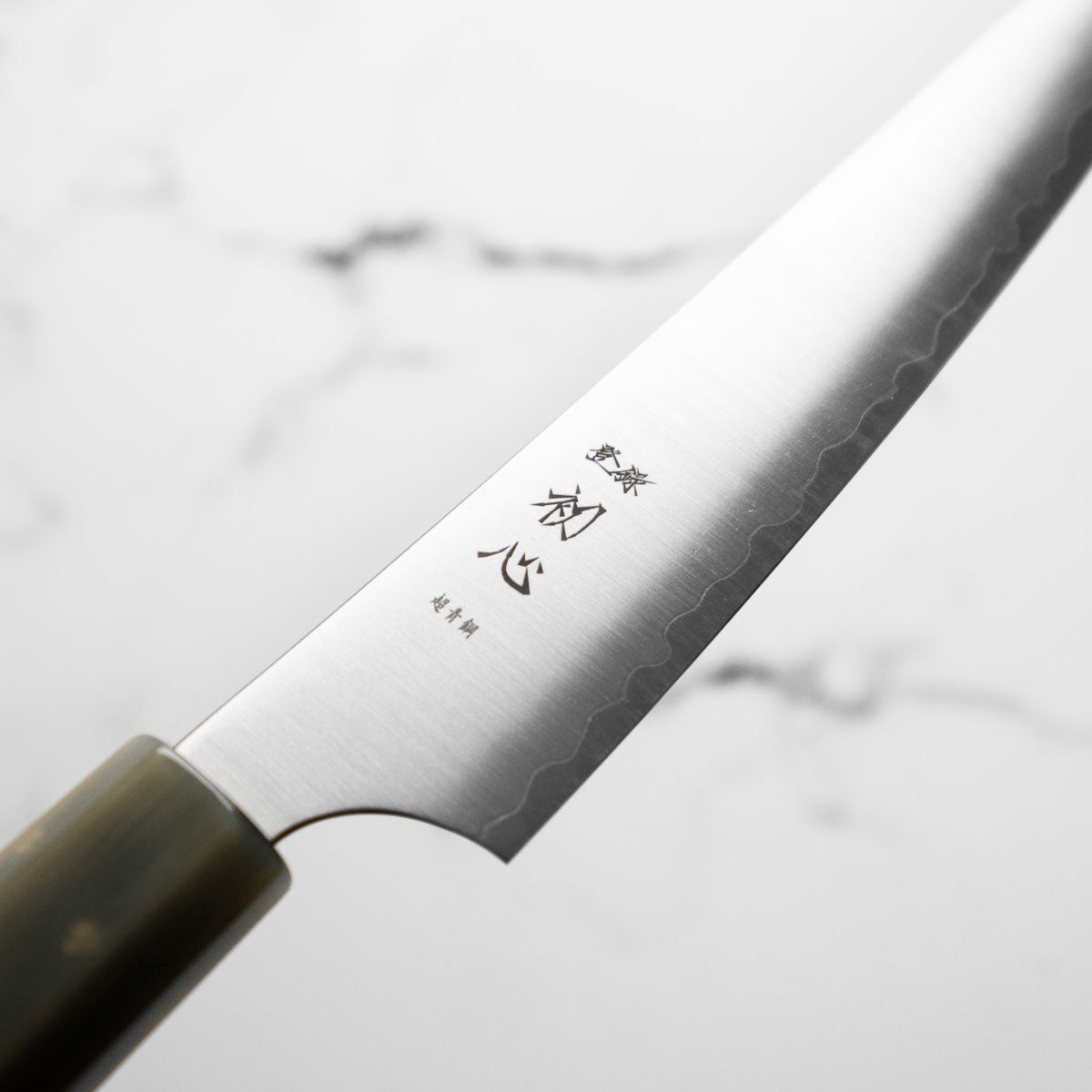 Hatsukokoro Hayabusa Blue Super Petty 150mm - Ebony & Blonde