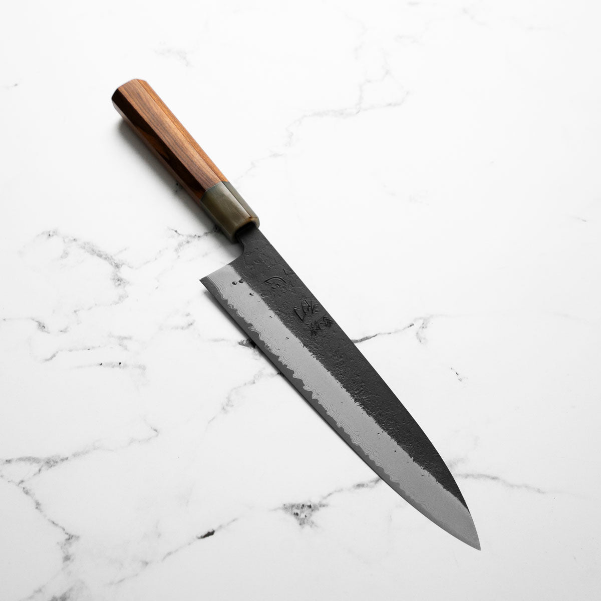 Hatsukokoro Shinkiro Blue Super Damascus Kurouchi Gyuto 210mm Hatsukokoro Shinkiro Blue Super Damascus Kurouchi Gyuto 210mm