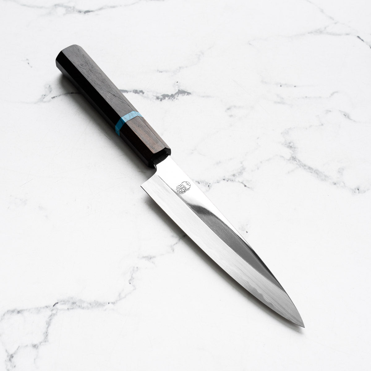Sakai Kikumori "Choyo" Blue 1 Petty 150mm - Ebony Turquoise