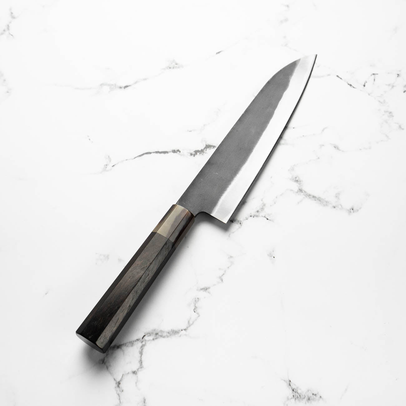 Hatsukokoro Blue 2 Kurouchi Gyuto 210mm - Ebony & Blonde