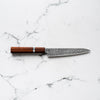 Seido VG10 Kurozome Nickel Damascus Petty 150mm - Sandalwood