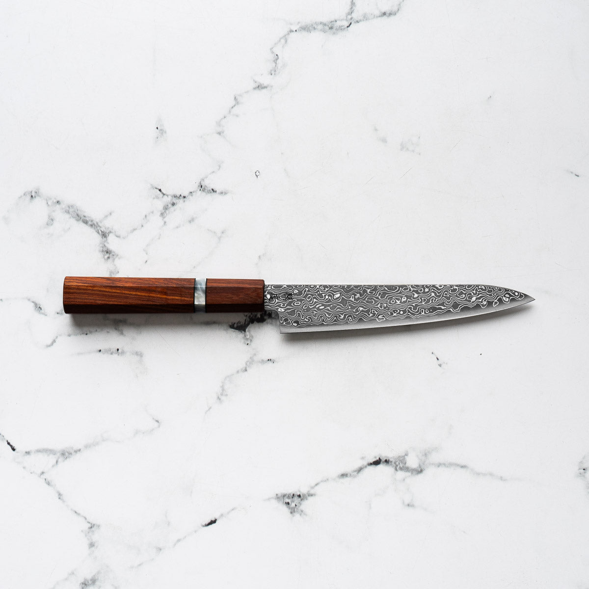 Seido VG10 Kurozome Nickel Damascus Petty 150mm - Sandalwood