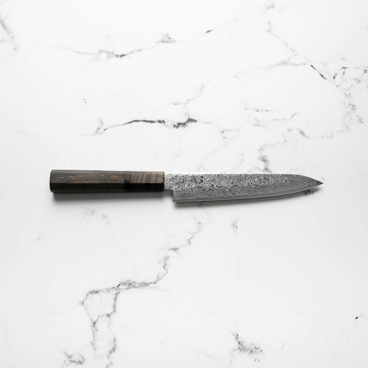 Hatsukokoro Ryuhyo SG2 Damascus Petty 150mm - Dark Maple