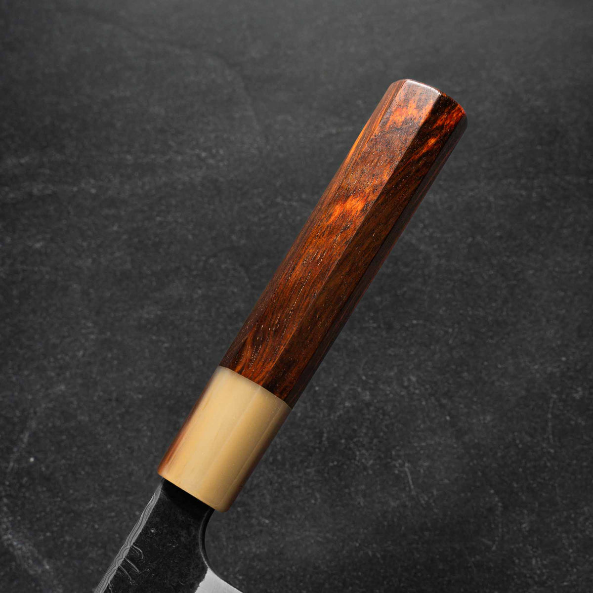 Hatsukokoro Yorokobi SP Kurouchi Damascus SLD Kiritsuke 210mm - Siamese Rosewood