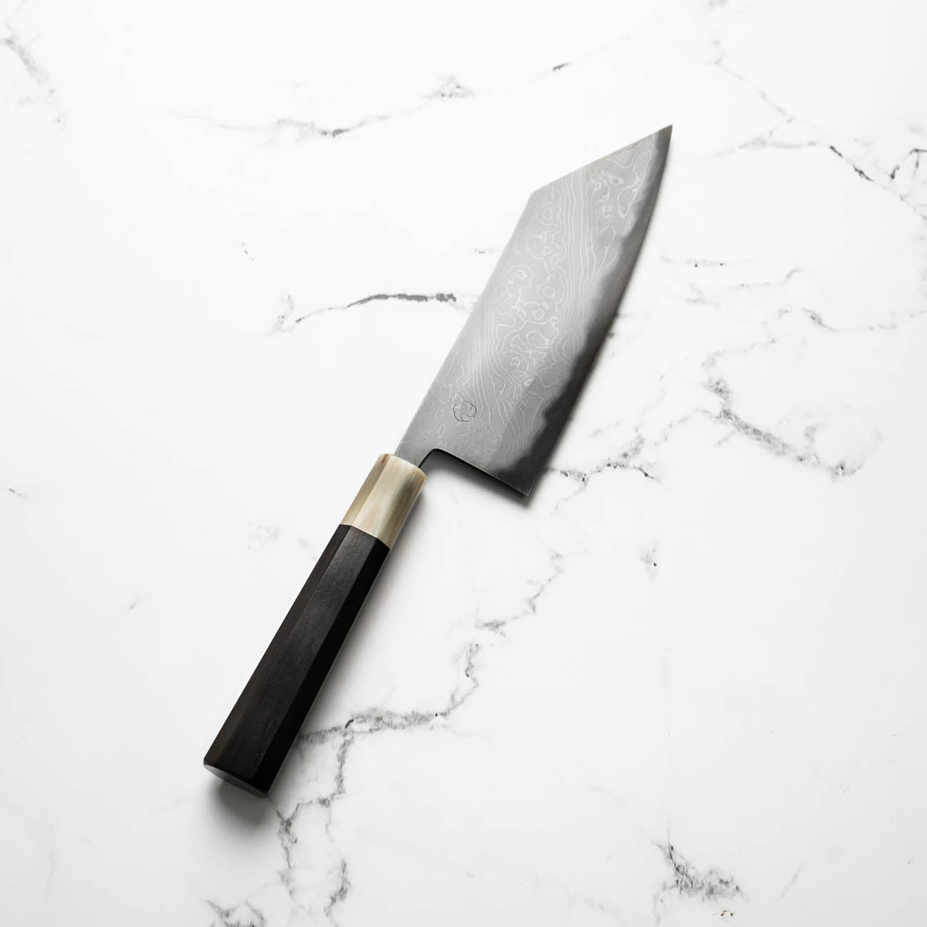 Miyazaki Hineri Blue 2 Damascus Tsubaki 180mm